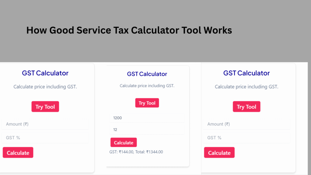 GST Calculator tool
