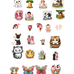 Printable Aesthetic Stickers PDF