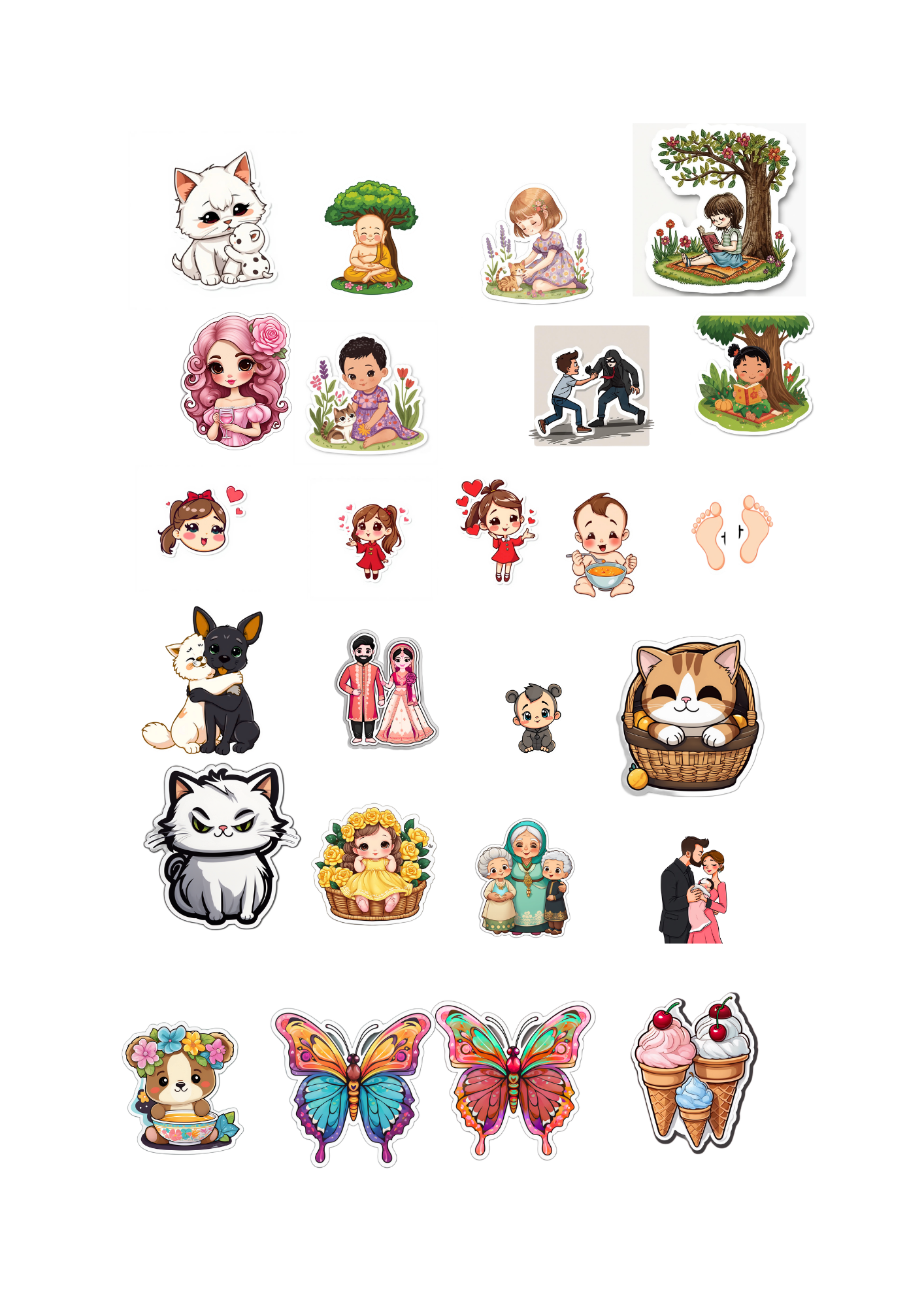 Printable Aesthetic Stickers PDF