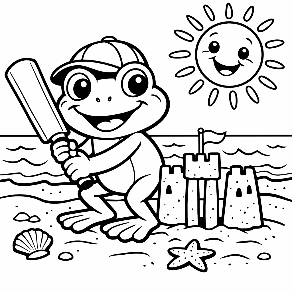 summer fun colouring book printiable