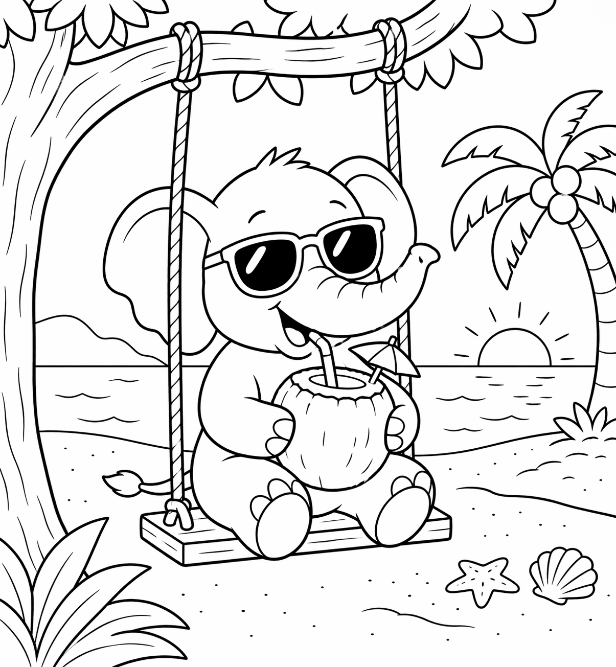 Dive into Creativity with our summer fun colouring book printible colouring book - Image 3