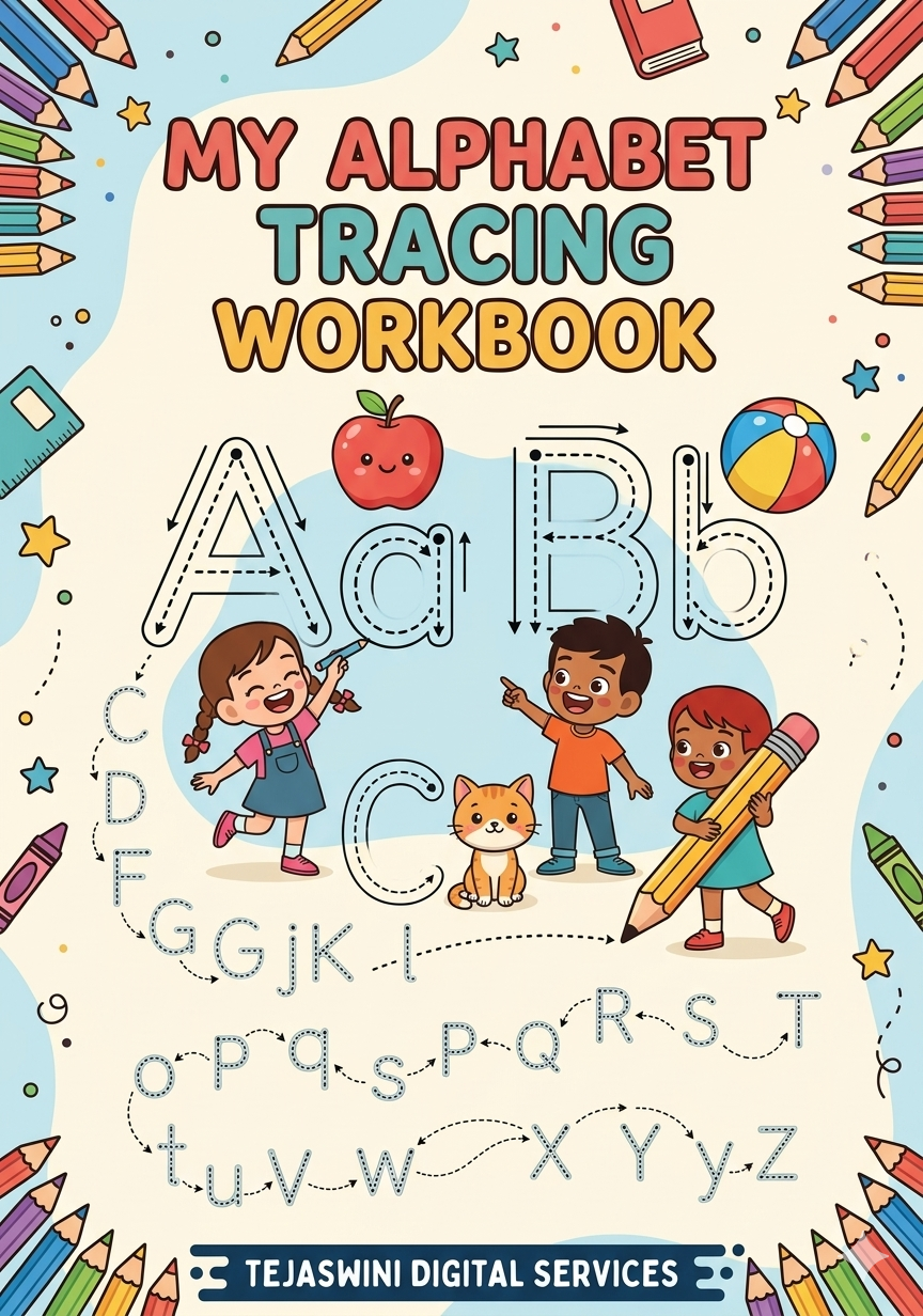 alphabet tracing workbook for kids